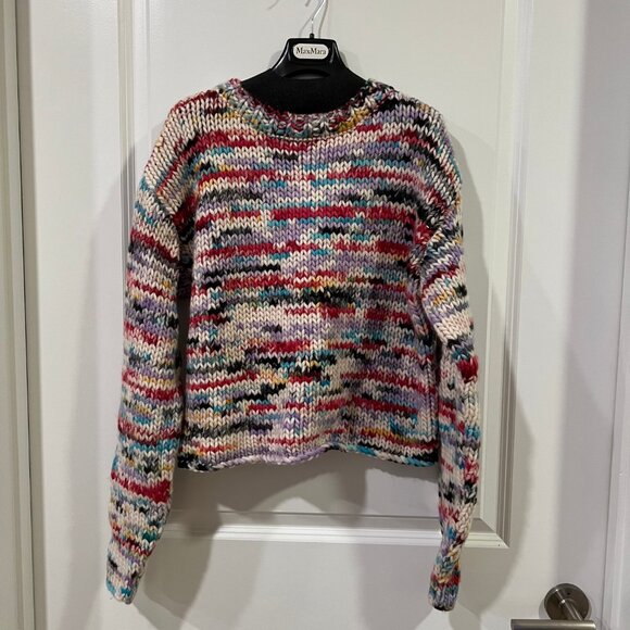 ZARA Contrasting Wool Sweater - Picture 6 of 8